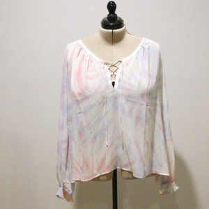 NWT Modcloth 'Boho I Go' Chiffon Blouse
